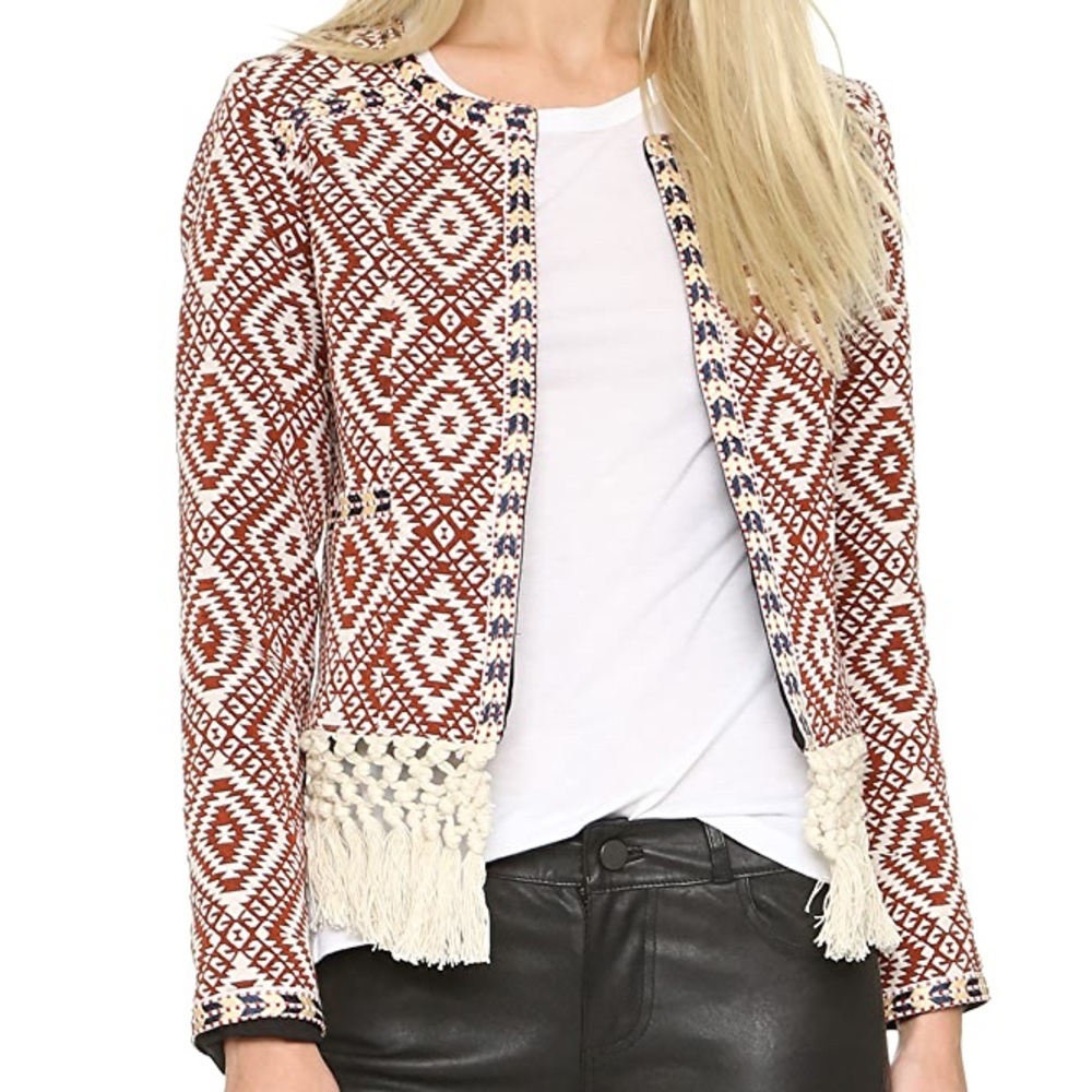 Tularosa "Santa Fe" tribal-print woven jacket